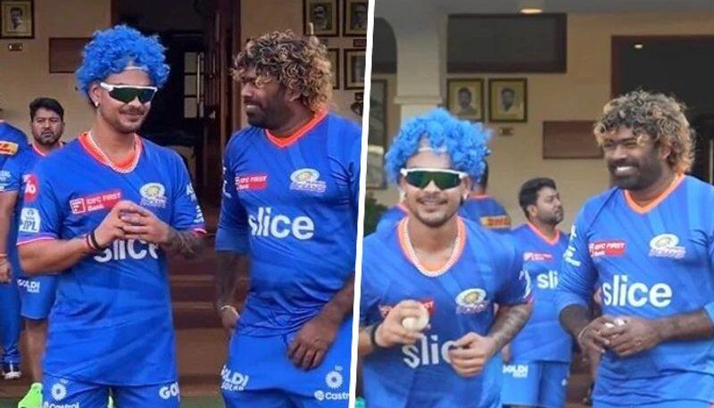 cricket Ishan Kishan mimics Lasith Malinga's bowling action during Mumbai Indians practice (WATCH) osf