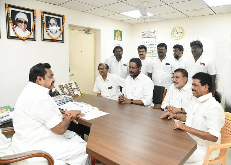 Consultation with All India Forward Bloc Leaders Edappadi Palaniswami regarding Parliamentary Election Alliance KAK