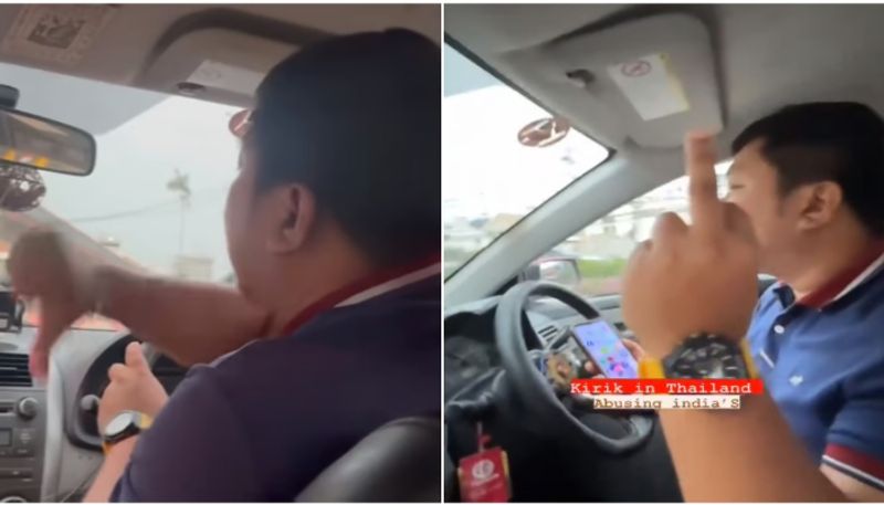 Thai cab driver abuses Indian tourists, calling them kanjoos' over fare dispute, later apologises (VIDEO) anr