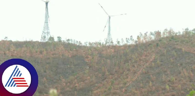 Jogimatti forest at Chitradurga blown dry forest fire anexity rav