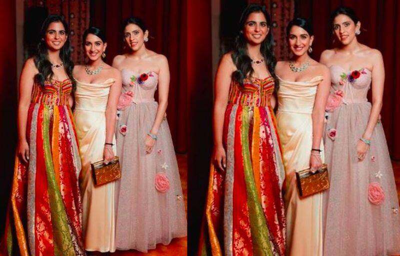 Isha Ambani Stuns In A Strappy Gown, Teams It With Multi-Gem Embedded Necklace For Holi Bash Vin