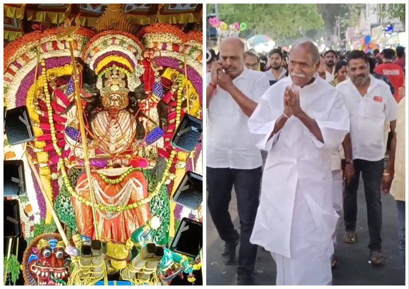 cm rangasamy pariticipate mayana kollai event at angala parameshwari amman temple in puducherry vel