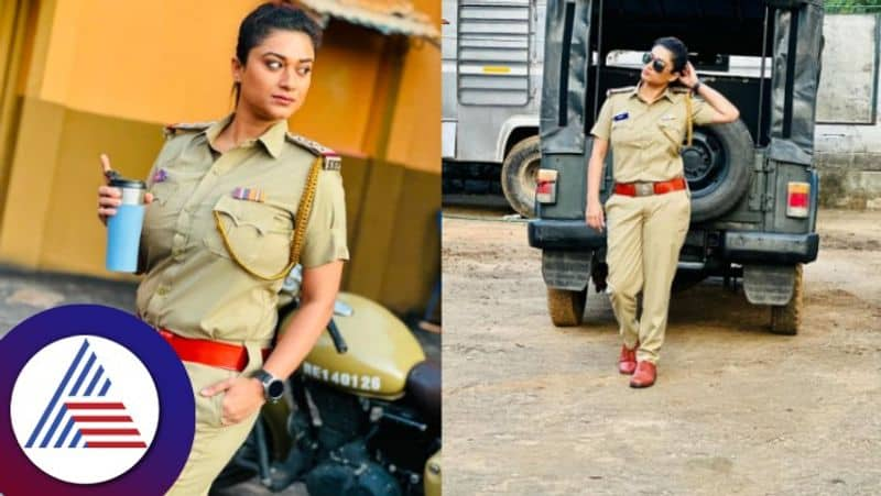 Bigg Boss Fame Tanisha Kuppanda Police Getup For Kiran Raj Starrer Sherr Movie gvd