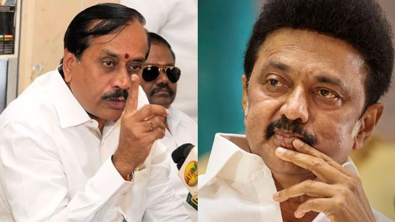 H raja slams cm stalin in dindigul vel