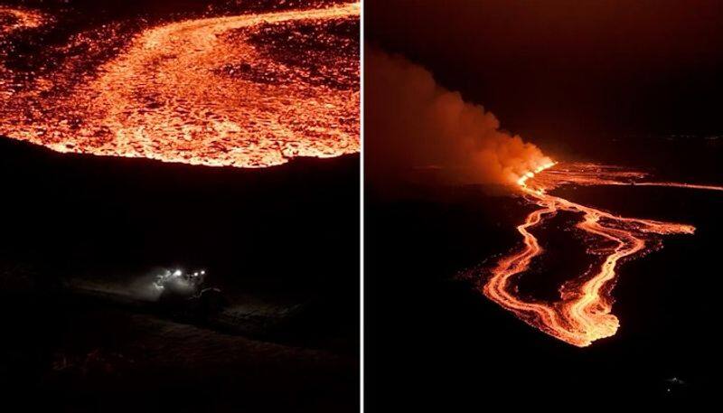 Volcano erupts again in Iceland, spewing fountains of lava; fourth time in 3 months (WATCH) gcw