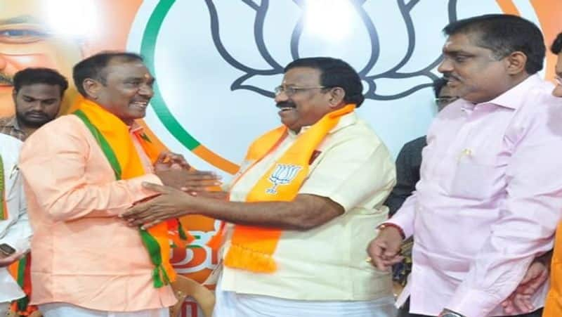 Puducherry Former Police IG Chandran joined BJP today smp