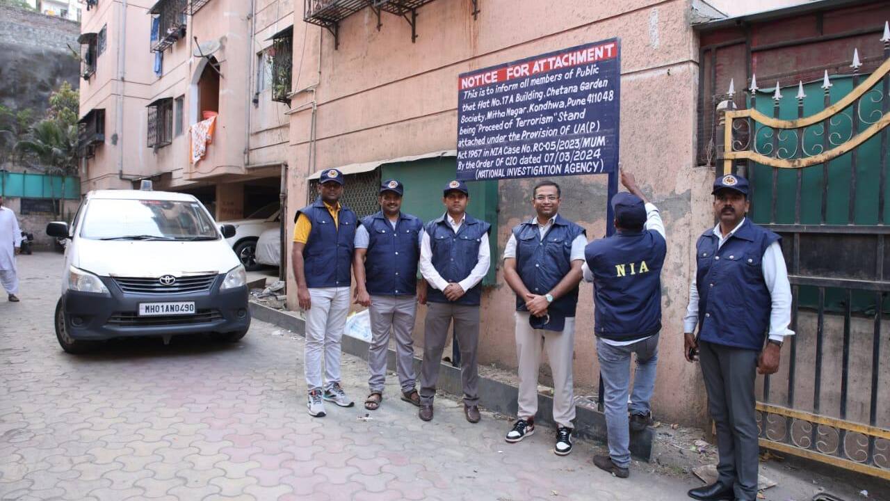 nia seized a  buildings in pune which was used in terrorist activities