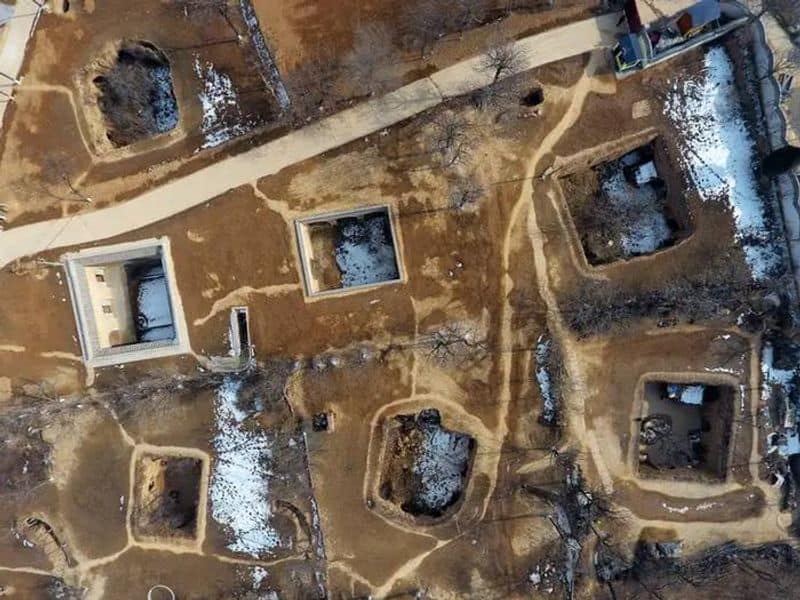 China s sunken courtyard houses, where people traditionally lived in pit homes carved into the ground Rya