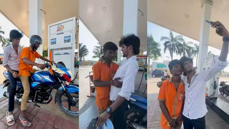 KPY Bala Gifted Bike to middle class boy who is working in Petrol Bunk his insta reels trending gan