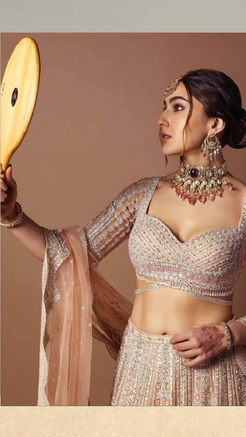  Sara Ali Khan beautiful look and outfits  Suit and lehenga  xbw