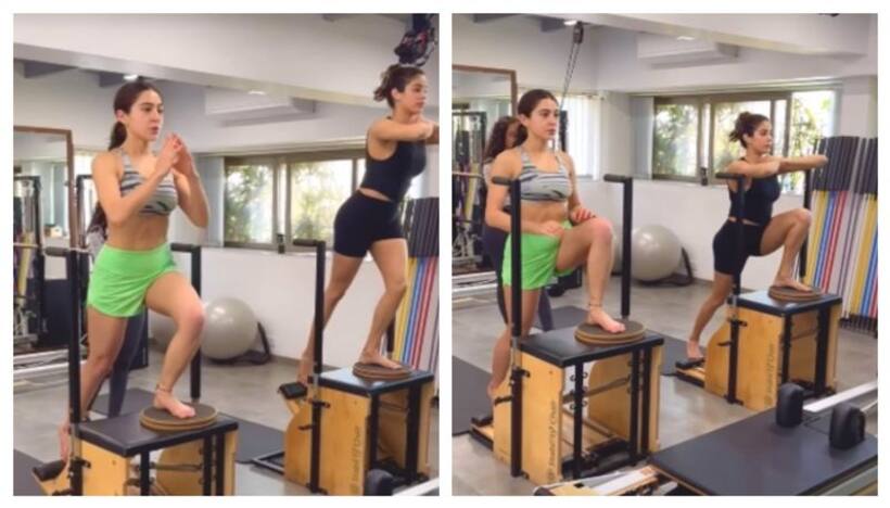 Sara Ali Khan, Janhvi Kapoor's video of intense pilates session goes VIRAL [WATCH]