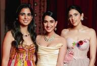  in isha ambani holi party  shloka mehta and radhika merchant wore expensive dress and Jewellery XBW