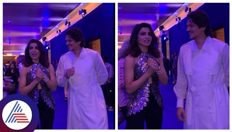 actress samantha ruth prabhu and Vijay varma spotted Amazon prime video 2024 Event gow