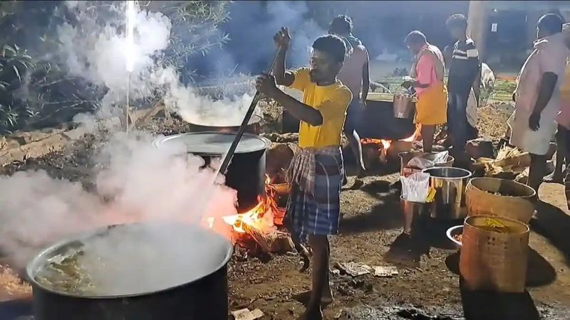 Kida curry feast for only for men! Dindigul village celebrates unique festival sgb