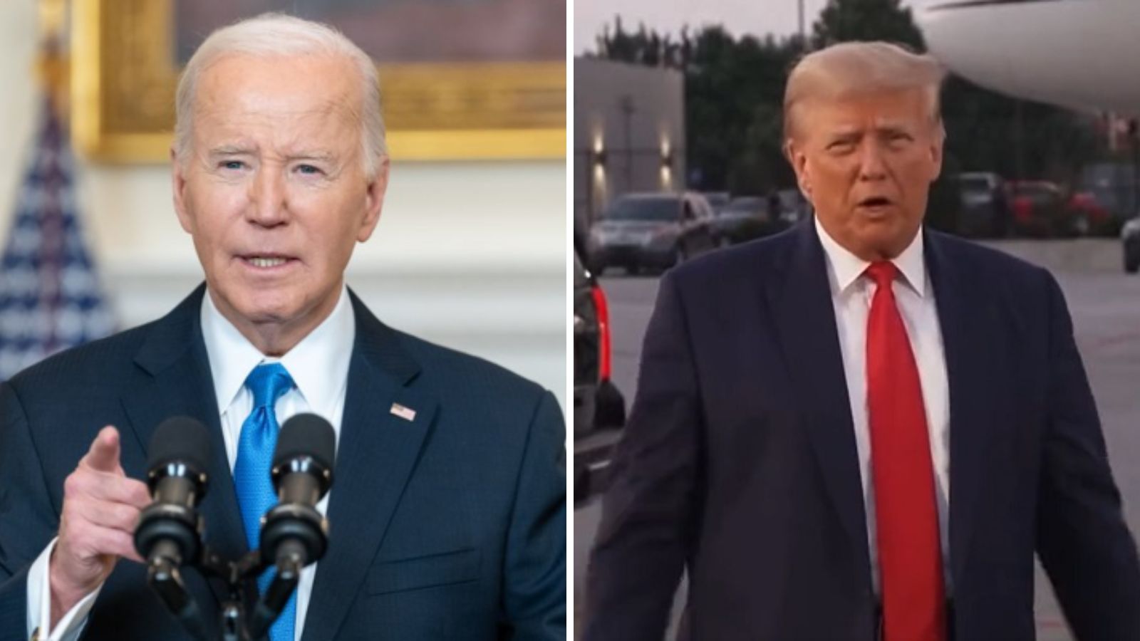 Donald trump and Joe Biden 