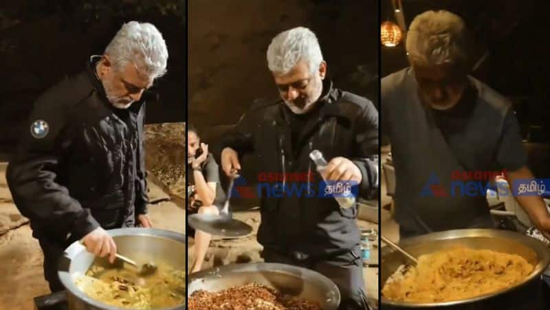 Actor Ajithkumar latest Briyani cooking video viral gan