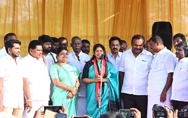 Kanimozhi was the one who worked wholeheartedly to set up a rocket launch pad in Tuticorin said minister geetha jeevan vel