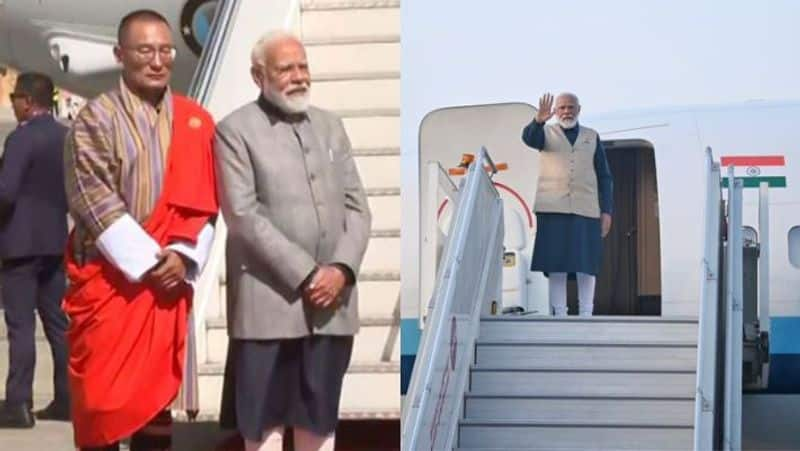 Pm Modi receives unprecedented welcome in Bhutan "Mere bade bhai," Tobge tweeted..ISR