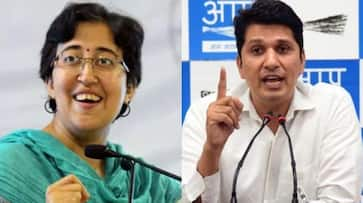 Delhi CM Arvind Kejriwal ED arrest news Protest demonstration by Aam Aadmi Party workers AAP minister Atishi Saurabh Bhardwaj Delhi Police Arrest New Liquor Policy Scam XSMN