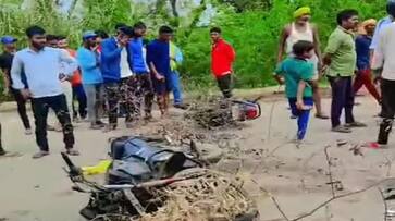 Bihar News Bhojpur Bihiya- Bihta State Highway Accident truck driver 2 bikers 4 including father and son died traffic jam XSMN