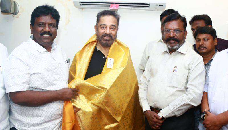 Loksabha Elections 2024 VCK leader thirumavalavan met MNM Party leader kamalhaasan ans