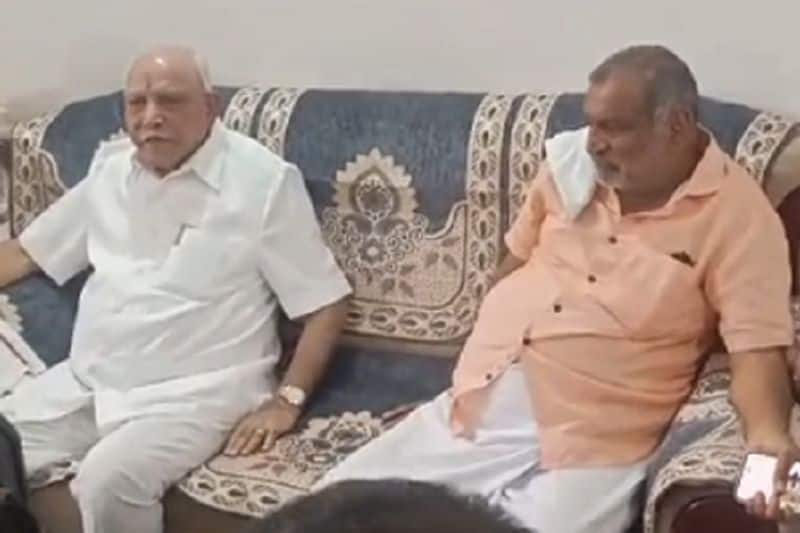 BS Yediyurappa persuaded by JC Madhuswamy Negotiations successful not to leave BJP gvd