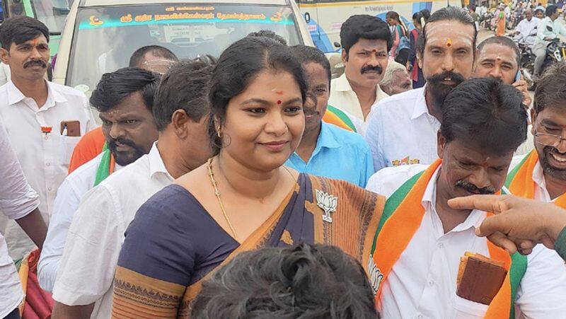 Chidambaram lok sabha bjp candidate.. Who is this karthiyayini? tvk