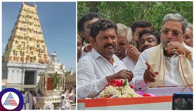 Former MLA Manjunath gave 700 kg of silver to Male Mahadeshwar temple model of CM Siddaramaiah sat