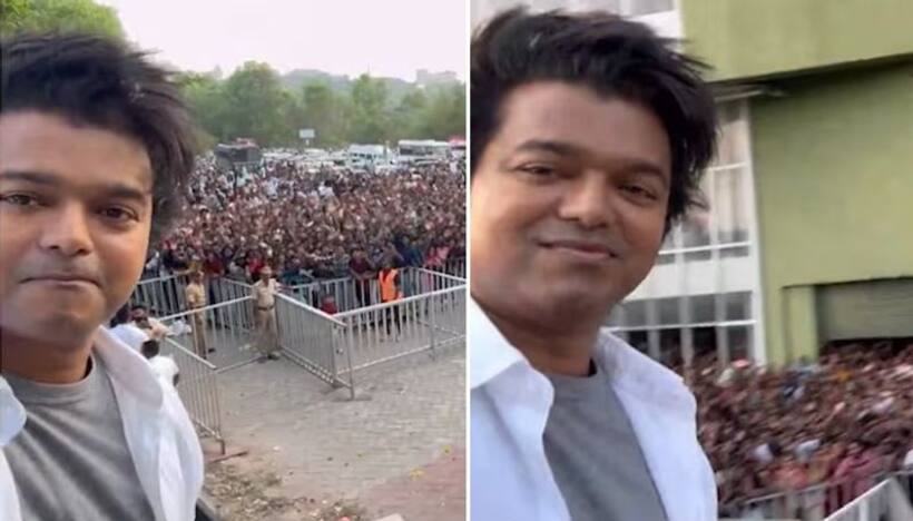 Thalapathy Vijay in Kerala: Superstar clicks his signature selfie video with fans; clip goes viral