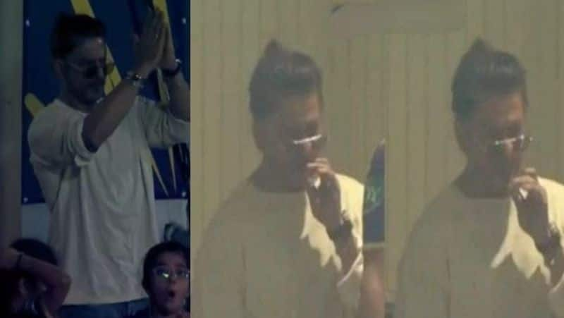 Shah Rukh Khan Caught Smoking During KKR vs SRH IPL Match In Kolkata Video Goes Viral kvn