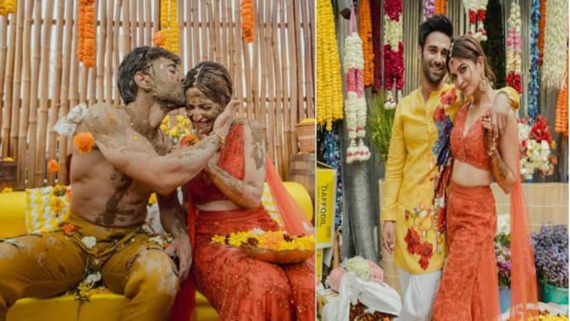 एक दूजे में रंग में रंगे पुलकित कृति, शेयर की हल्दी सेरेमनी की Unseen Photos 