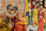 pulkit samrat kriti kharbanda haldi wedding photos kxa 