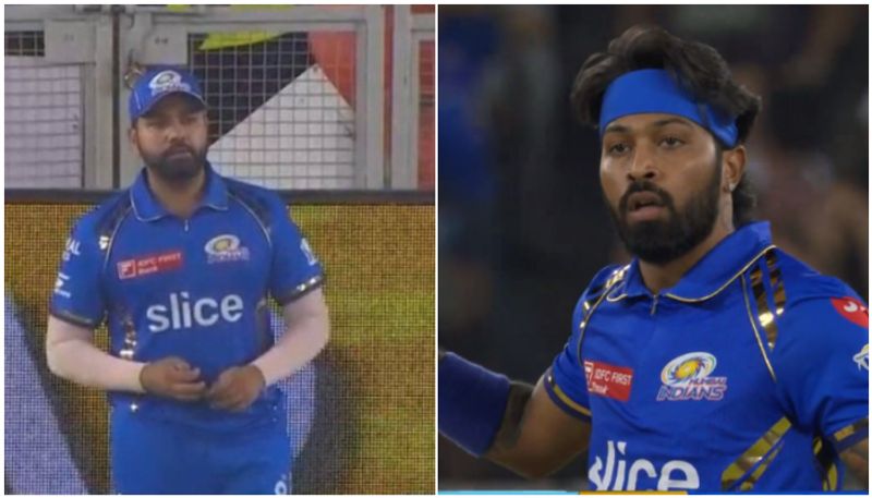 watch video hardik pandya disrespectful behavior towards rohit sharma