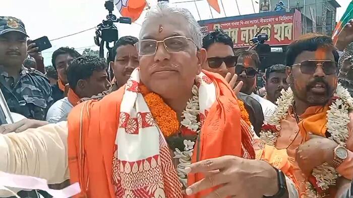 BJPs Dilip Ghosh starts campaigning in Burdwan Durgapur constituency for Lok Sabha elections from Holi 2024 bsm