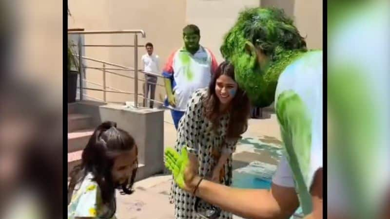 cricket IPL 2024: Mumbai Indians' Holi celebrations amidst opener defeat (WATCH) osf