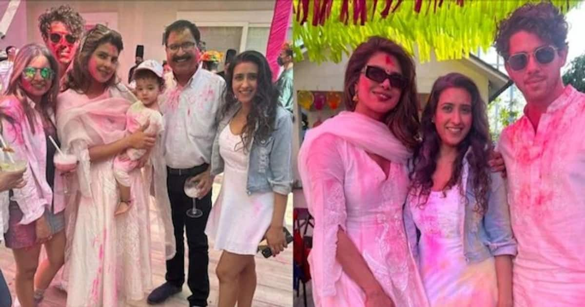 Priyanka Chopra, Nick Jonas, Malti Marie celebrate Holi with family at ...