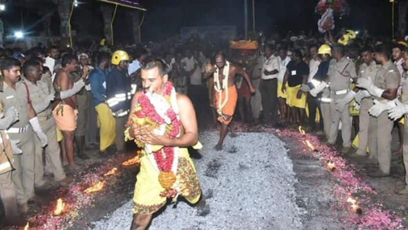 bannari mariamman kundam festival... large number of devotees participate in Erode tvk