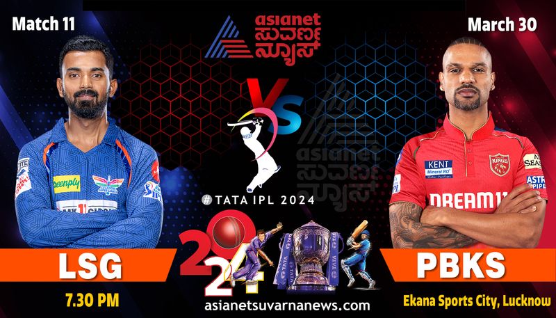 IPL 2024 Punjab Kings take on Lucknow Super Giants kvn