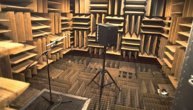 Anechoic Chamber Worlds Silent room where you can hear your heart beat and blood flow ans