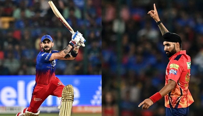 Virat Kohli gets angry with Punjab Kings spinner Harpreet Brar Video goes viral IPL 2024 RMA