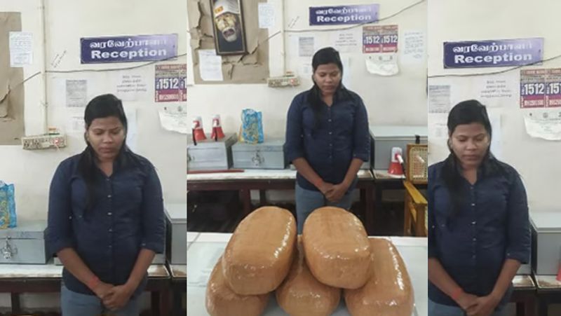 10 kg of ganja seized in Chennai Central.. Woman journalist arrested tvk