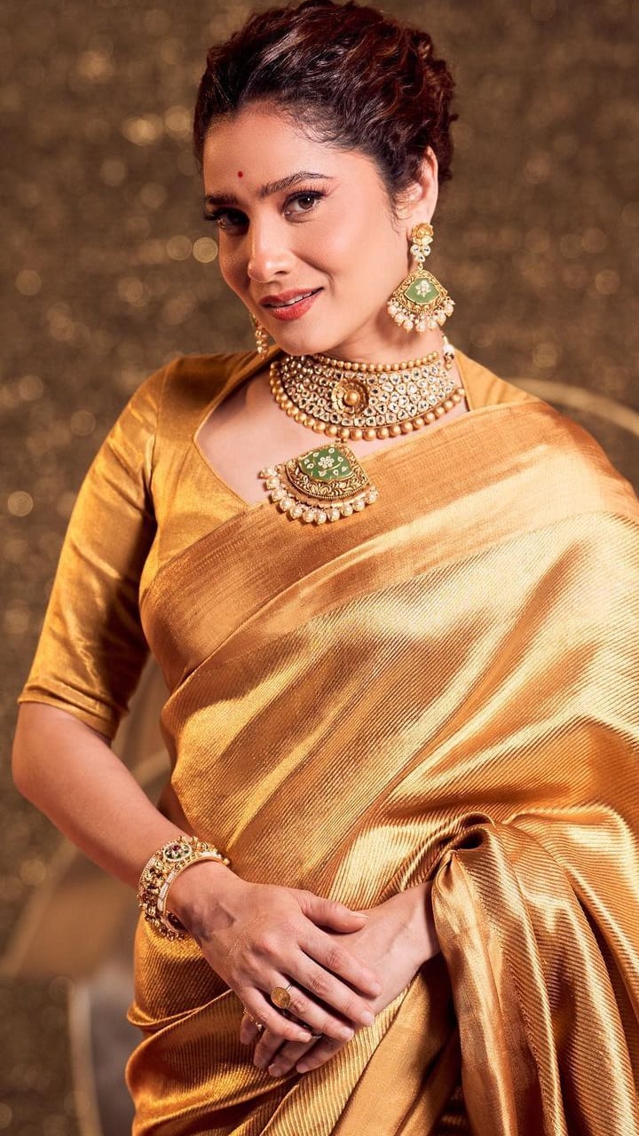 Vat Savitri Vrat 2024 8 golden blouse design ideas for saree lehenga kxa