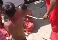 Madhya Pradesh Crime News Woman stripped and beaten roamed the village video viral Indore police caught 4 women XSMN