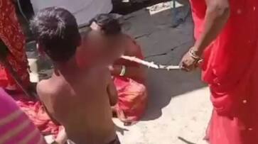 Madhya Pradesh Crime News Woman stripped and beaten roamed the village video viral Indore police caught 4 women XSMN