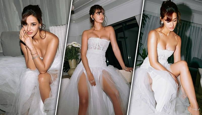 SEXY PHOTOS: Disha Patani flaunts her curves in wedding-inspired off-shoulder white gown RBA