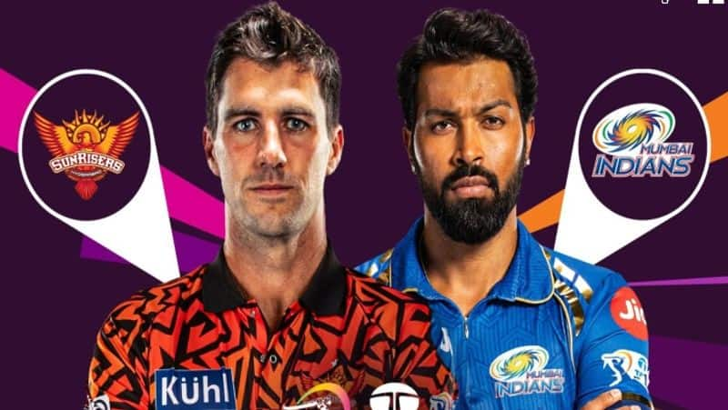 Sunrisers Hyderabad and Mumbai Indians Clash today in 8th IPL 2024 match at Hyderabad rsk