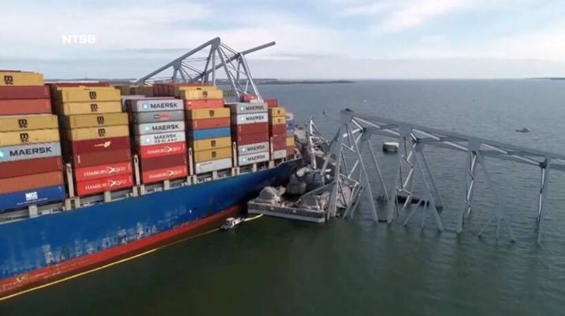 First time in 2 months: Ship that caused Batlimore Bridge collapse refloated, moves back to port (WATCH)
