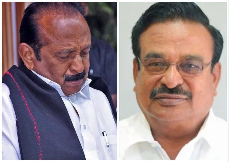 mdmk general secretary vaiko condolence to mp ganesamoorthy vel