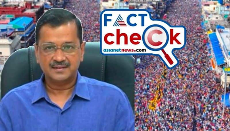 Fact Check Does viral pic show people protesting against Delhi CM Arvind Kejriwal arrest Here is the truth