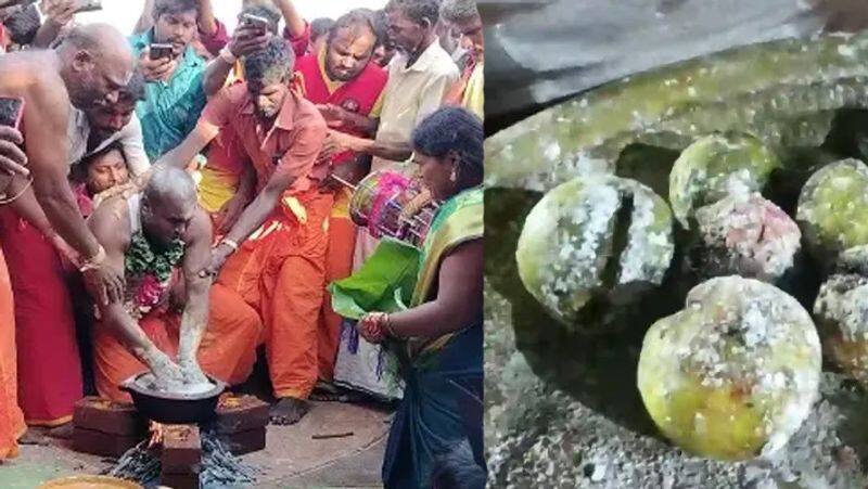 nine lemons auctioned for Rs. 2 36 lakh in Rathnavel Murugan temple tvk